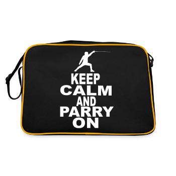 Fencing epee fencing epee fencing fencing - Retro Bag - black/gold - Back