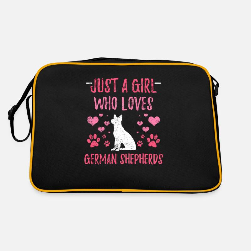 Deutscher Schäferhund Retro Tasche