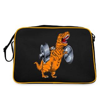 Tyrannosaurus Squat - Retro Bag - black/gold - Back