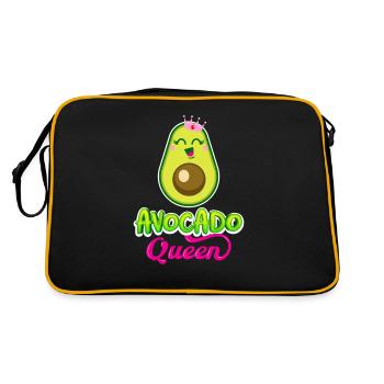 Avocat humour drôle de princesse Reine - Sac Retro - noir/or - Dos