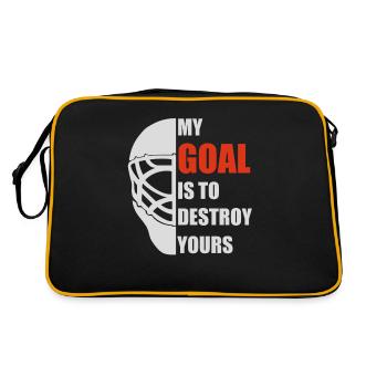 Ice hockey goalkeeper - Retro Bag - black/gold - Back