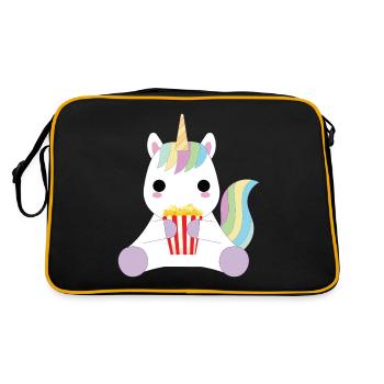 Popcorn and imagination - Retro Bag - black/gold - Back