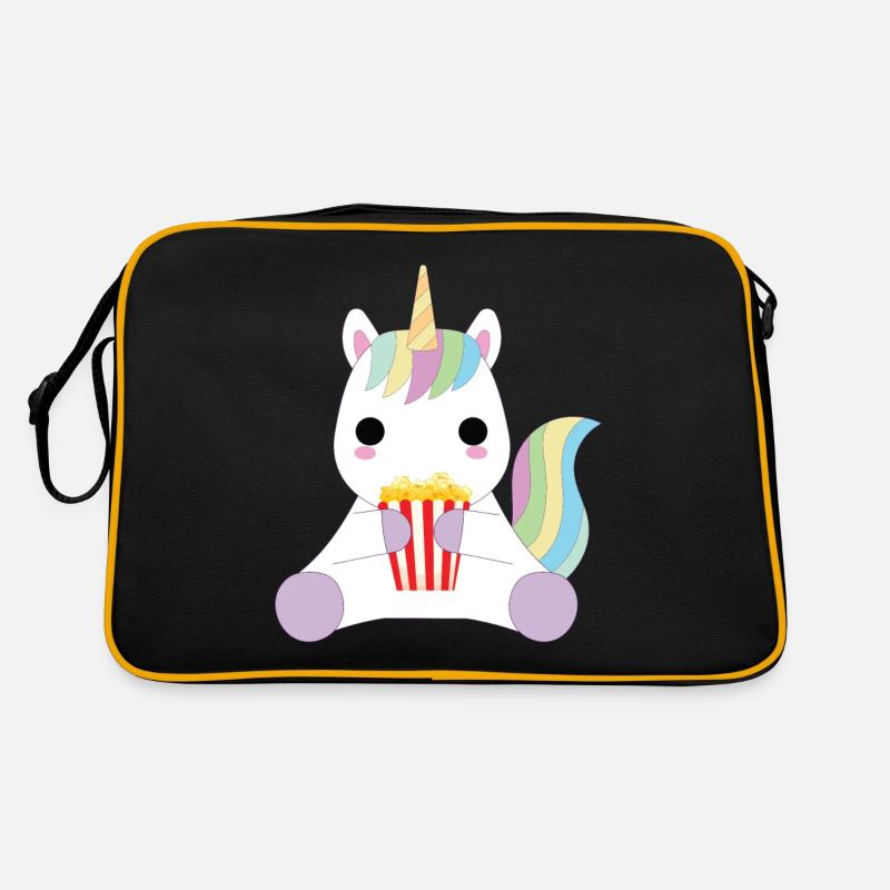 Popcorn and imagination - Retro Bag - black/gold