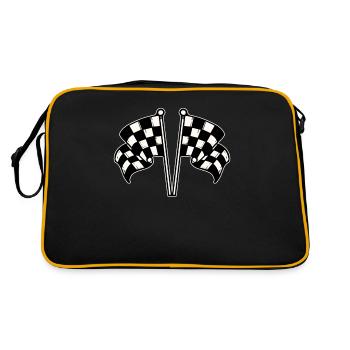 Drapeau de course - Sac Retro - noir/or - Dos
