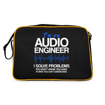 Audio Engineer ton engineer sound engineer tontech - Retro Bag - black/gold - Back