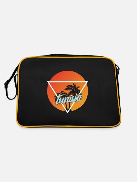 Tunisia vacation and holiday destination - Retro Bag - black/gold - Back