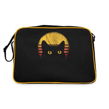 Chats rétro vintage - Sac Retro - noir/or - Dos