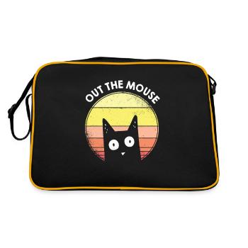 Sortez la souris de la souris en anglais drôle - Sac Retro - noir/or - Dos