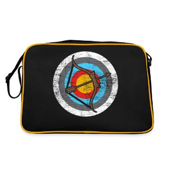 tir à l'arc - Sac Retro - noir/or - Dos
