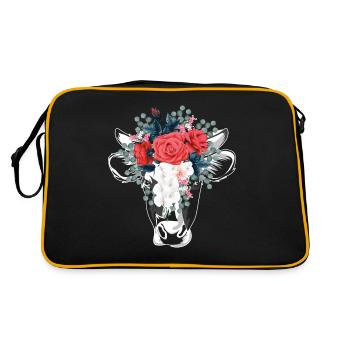 Animaux fleurs de vache - Sac Retro - noir/or - Dos