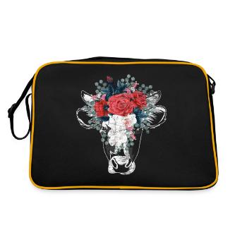 Fleurs de vache - Sac Retro - noir/or - Dos