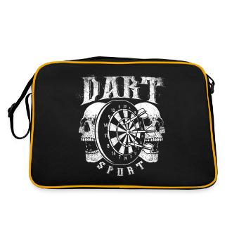 Tournoi de fléchettes à fléchettes - Sac Retro - noir/or - Dos