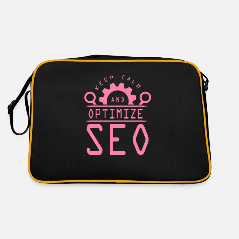 Search engine SEO online marketing optimization Retro Bag