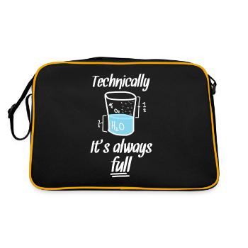 Nerd nerds chimie verre plein - Sac Retro - noir/or - Dos
