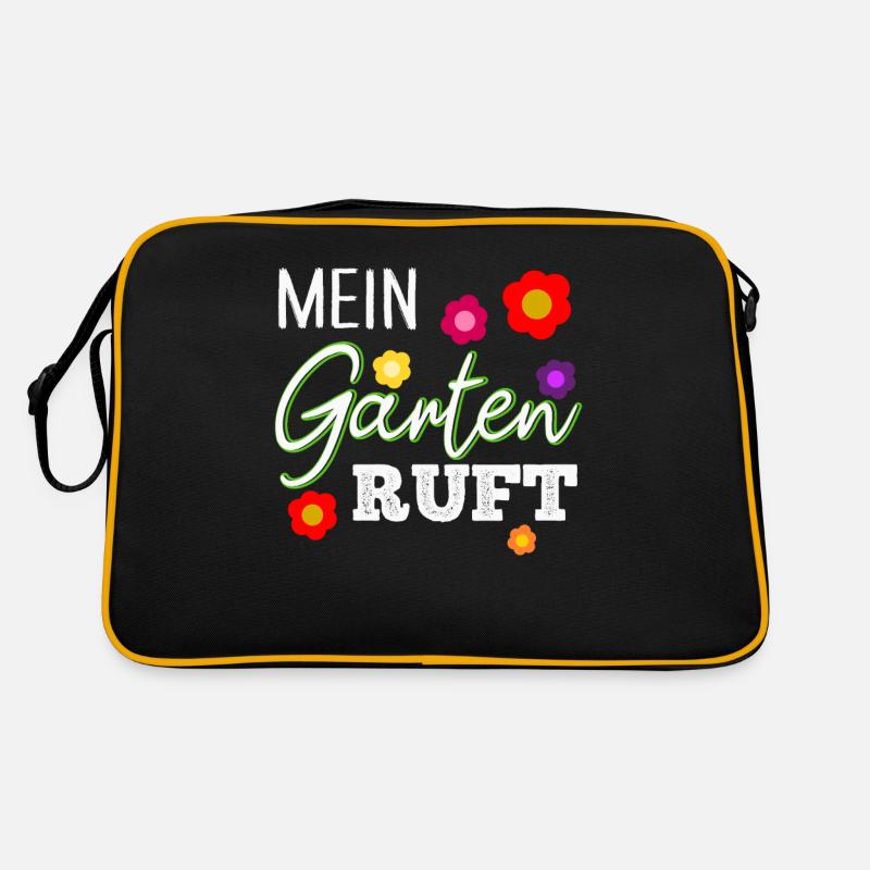 Kleingarten - Retro Tasche - Schwarz/Gold