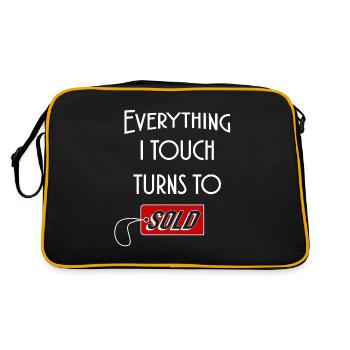 Broker seller I sell everything - Retro Bag - black/gold - Back