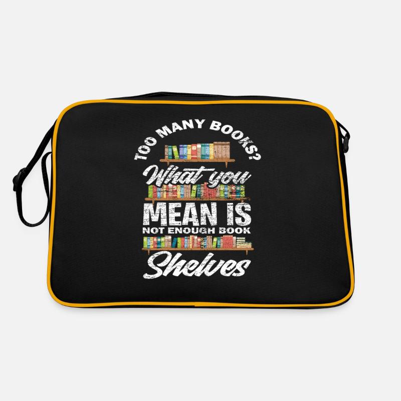 Buch - Retro Tasche - Schwarz/Gold