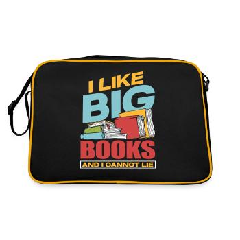 Buch - Retro Tasche - Schwarz/Gold - Hinten