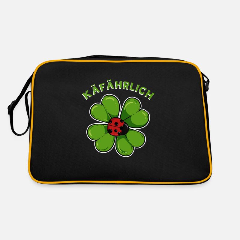 Ladybug Shamrock Hipster Cloverleaf Lucky Ireland Retro Bag
