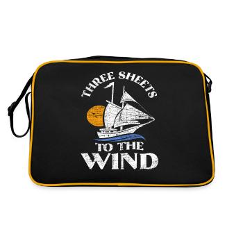 Sailing sail - Retro Bag - black/gold - Back