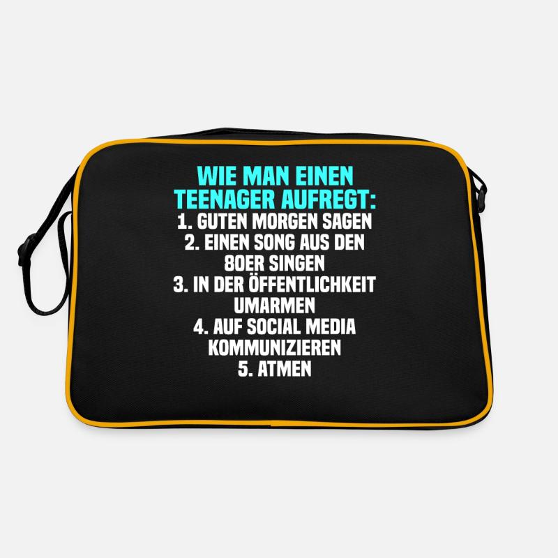 Lustig Teenager Spruch Pubertät Geschenk Retro Tasche