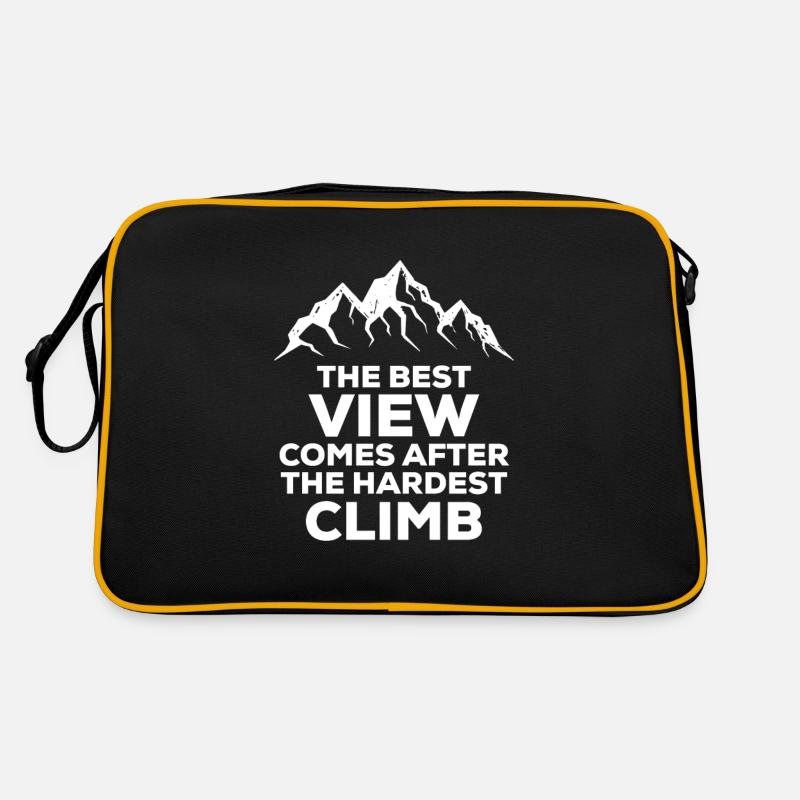 Klettern Climbing Mountain Retro Tasche