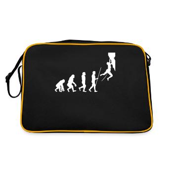 Klettern Evolution - Retro Tasche - Schwarz/Gold - Hinten