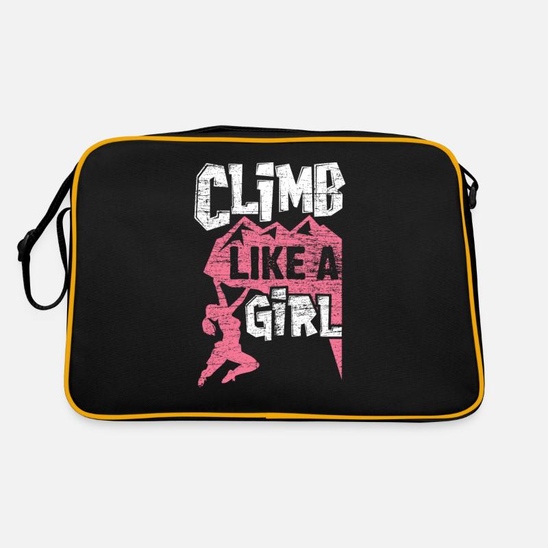 Klettern Mädchen Retro Tasche
