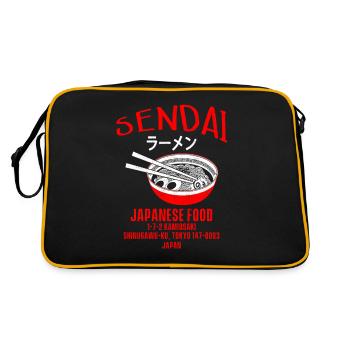 Sendai Japan Ramen - Retro Bag - black/gold - Back