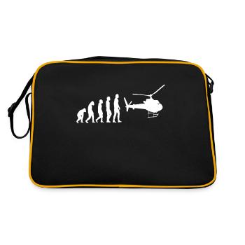 Hélicoptère helli hellikopter pilote battant - Sac Retro - noir/or - Dos