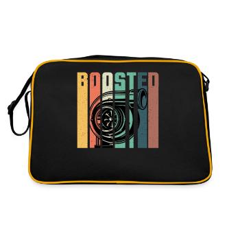 Boosted turbo car tuning turbocompresseur cadeau homme - Sac Retro - noir/or - Dos