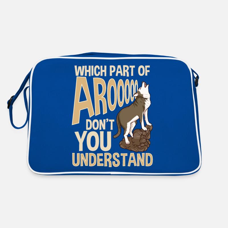 Siberian Husky dog Retro Bag