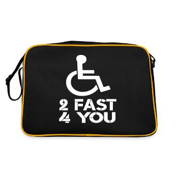 Wheelchair Wheelchair User Disabled Wheelchairs - Retro Bag - black/gold - Back