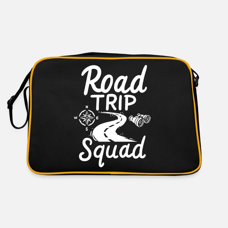 Road Trip - Retro Tasche - Schwarz/Gold