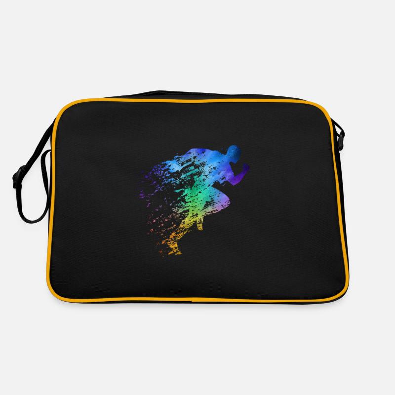 Leichtathlet Sprinter Sprinten Retro Tasche