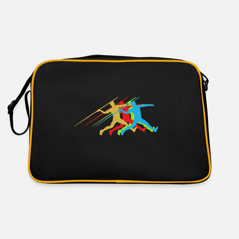 Lancer du javelot d'athlétisme Sac Retro