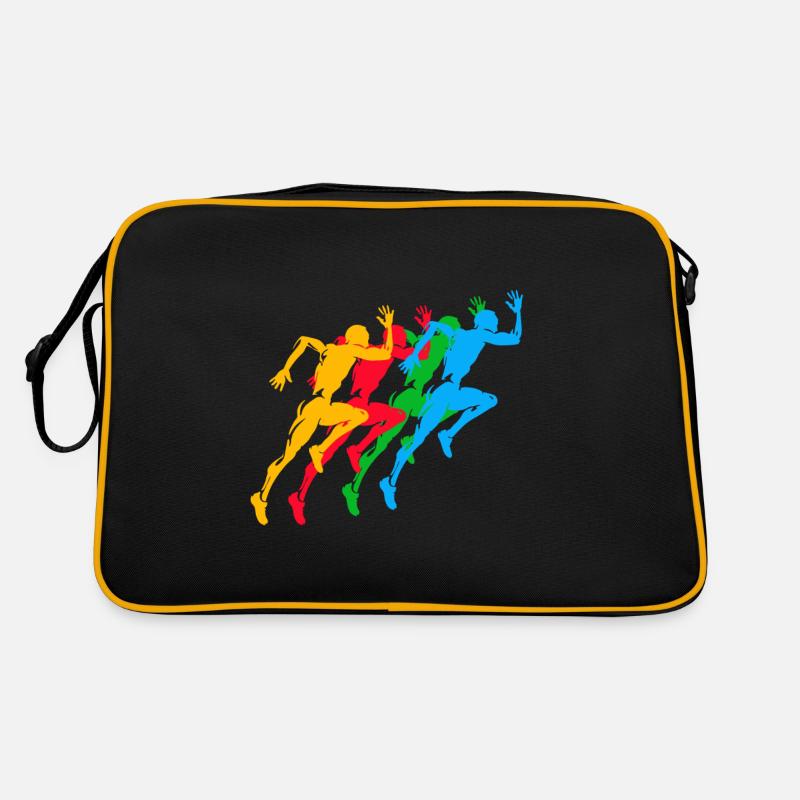 Leichtathletik Sommerspiele Bunt Retro Tasche