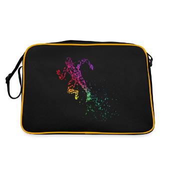 L'athlétisme commence le sprint sprinter - Sac Retro - noir/or - Dos