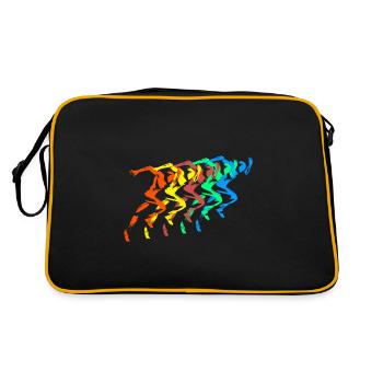 Athletics Runner Bunt Sprinter - Retro Bag - black/gold - Back