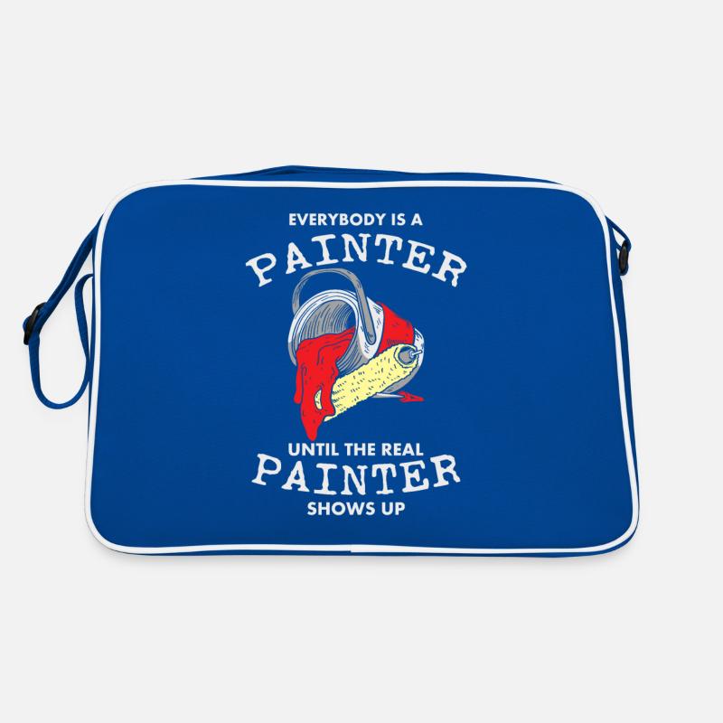 Maler Paintint Paintbrushes Farbgeschenk Retro Tasche