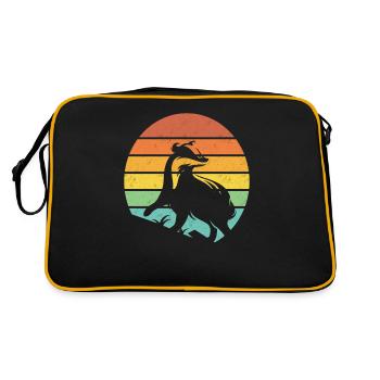 Honey Badger Retro Gift - Retro Bag - black/gold - Back