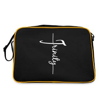 Faith Cross Christian Design - Trinity - Retro Bag - black/gold - Back