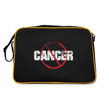 Beating Cancer - Retro Tasche - Schwarz/Gold - Hinten