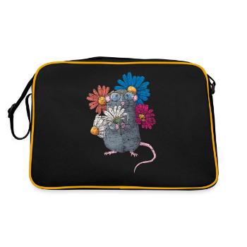 Rate rongeur - Sac Retro - noir/or - Dos
