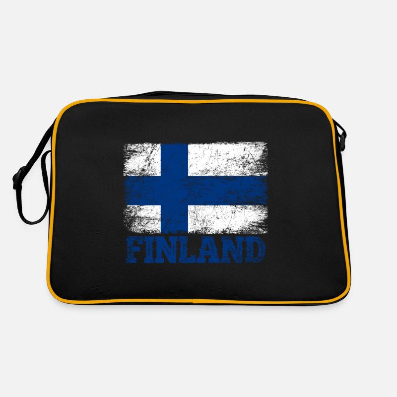 Drapeau de la Finlande Sac Retro