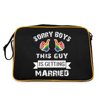 Adieu LGBT enterrement de vie de garçon - Sac Retro - noir/or - Dos
