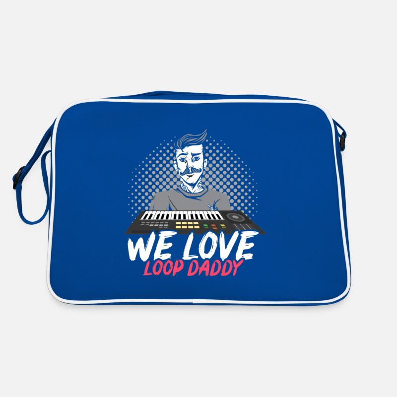 WE LOVE LOOP DADDY DJ MUSIK LOOP Retro Tasche