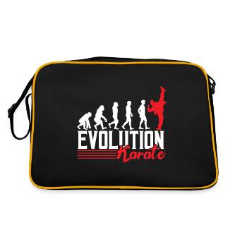 Evolution karate - Retro Bag - black/gold - Back