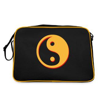 Ying Yang - Retro Bag - black/gold - Back