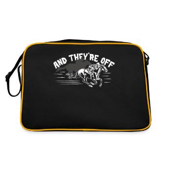 Courses hippiques - Sac Retro - noir/or - Dos